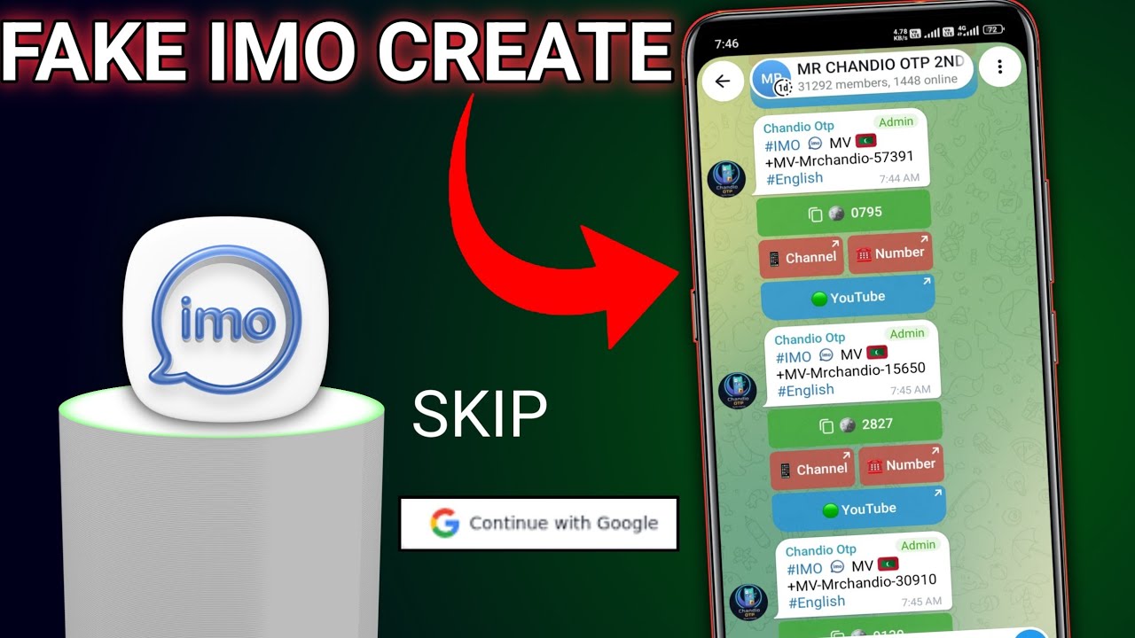 Create FAKE Imo Accounts | How To Make Unlimited IMO ACCOUNTS With International Numbers