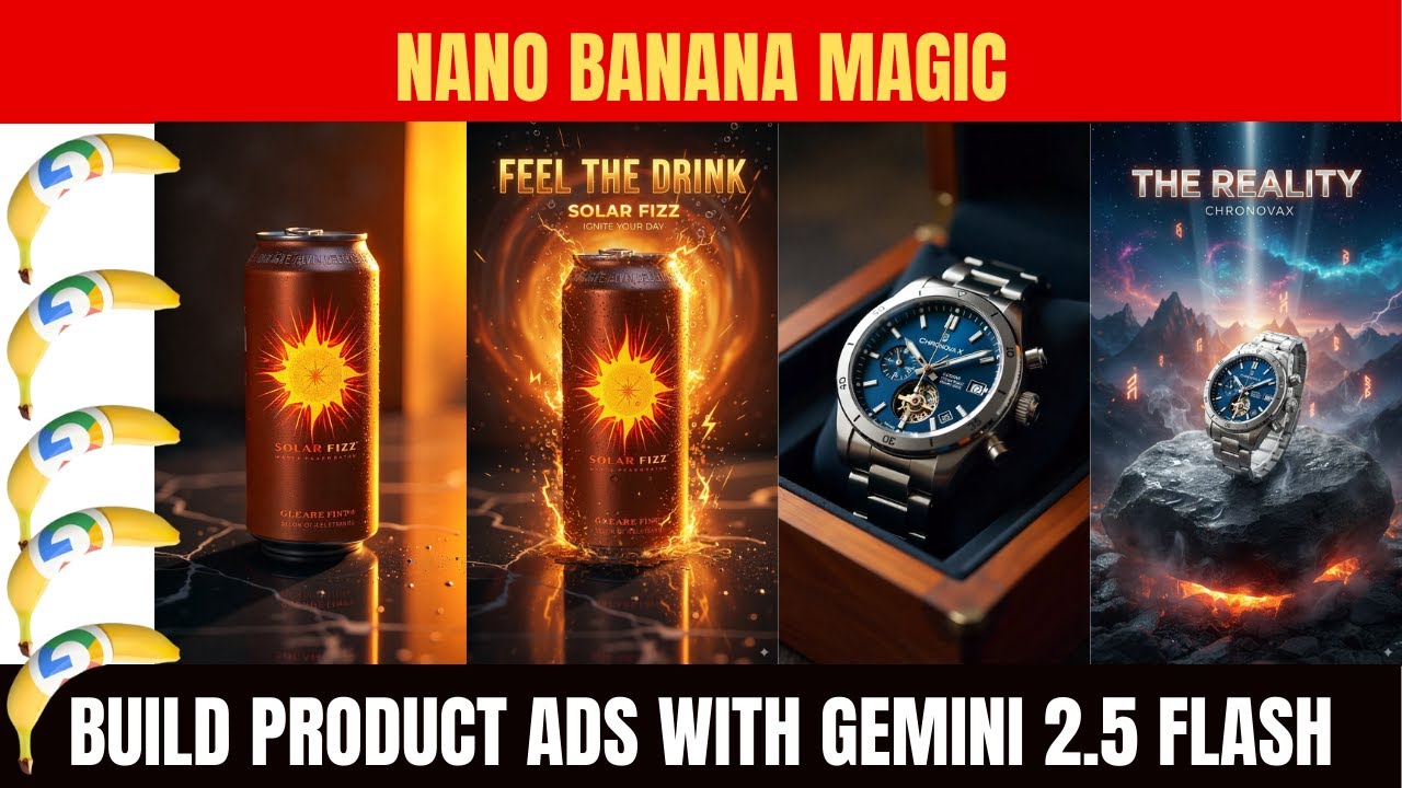 NANO BANANA MAGIC  I  Build Product Ads Yourself with Gemini 2.5 Flash Image