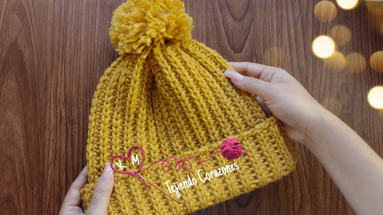 GORRO A CROCHET EN TODAS LAS TALLAS ! MUY F&Aacute;CIL Y R&Aacute;PIDO DE TEJER
