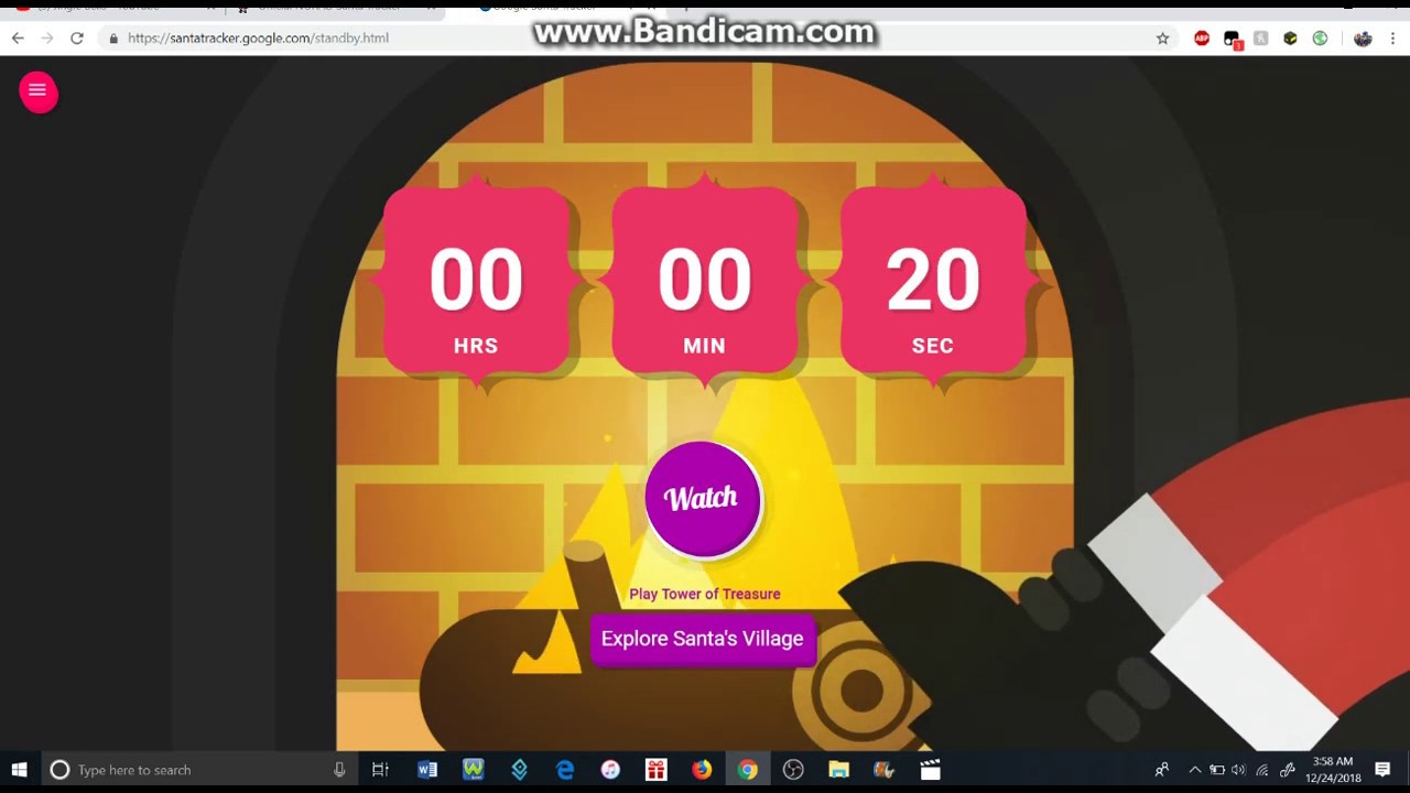 Google Santa Tracker Countdown 2018
