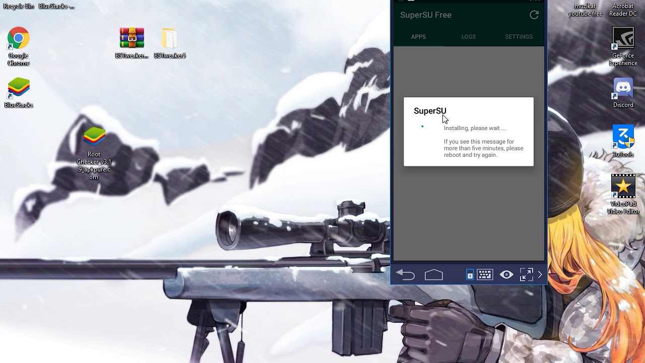 how to  root bluestack 4