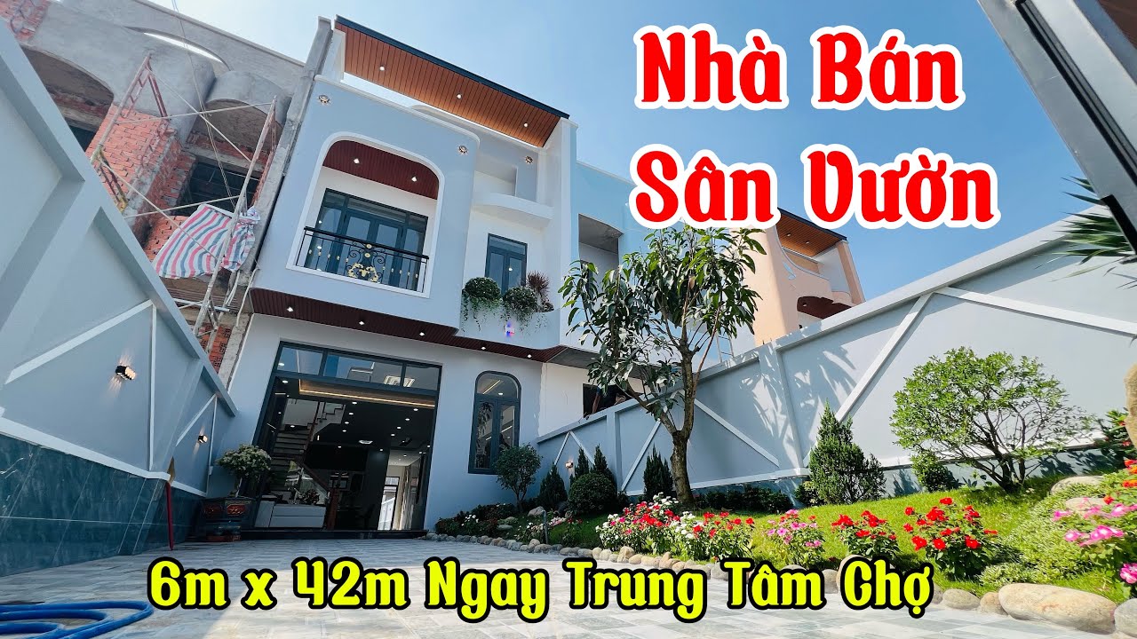 🏡 Nhà Sân Vườn Đẹp Mê Ly | Ngang 6m Dài 42m | Ngay Trung Tâm Chợ #nhadep 