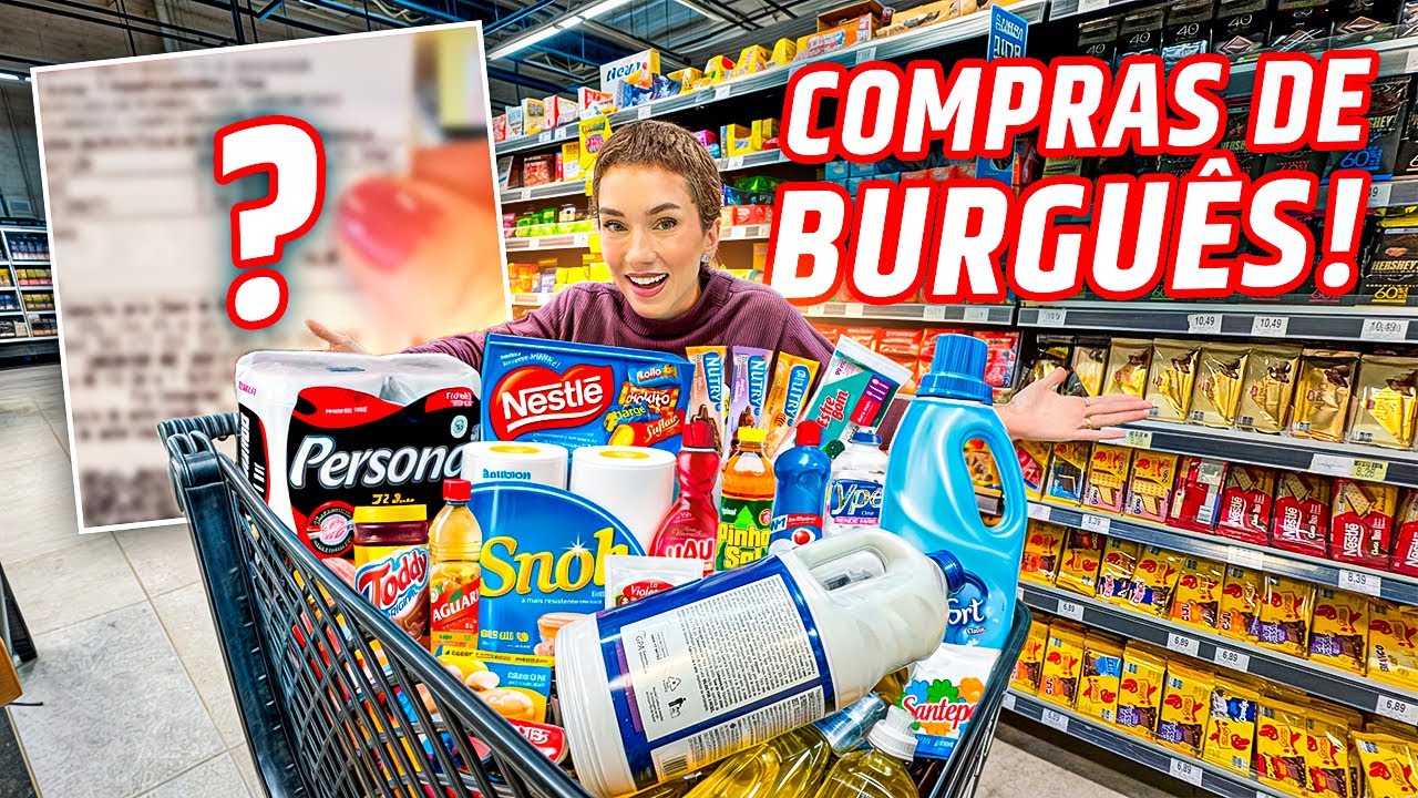 COMPRAS DE BURGUÊS NO SUPERMERCADO!