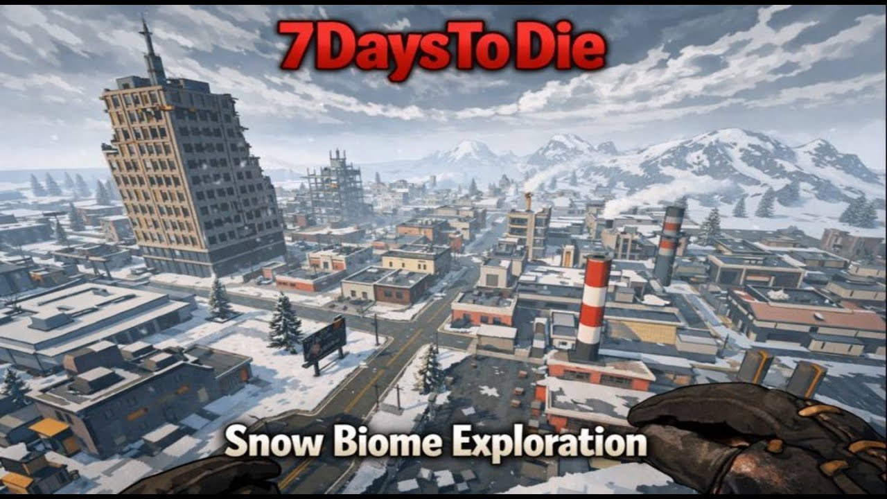 7 Days to Die Episode 7 | Snow City Exploration
