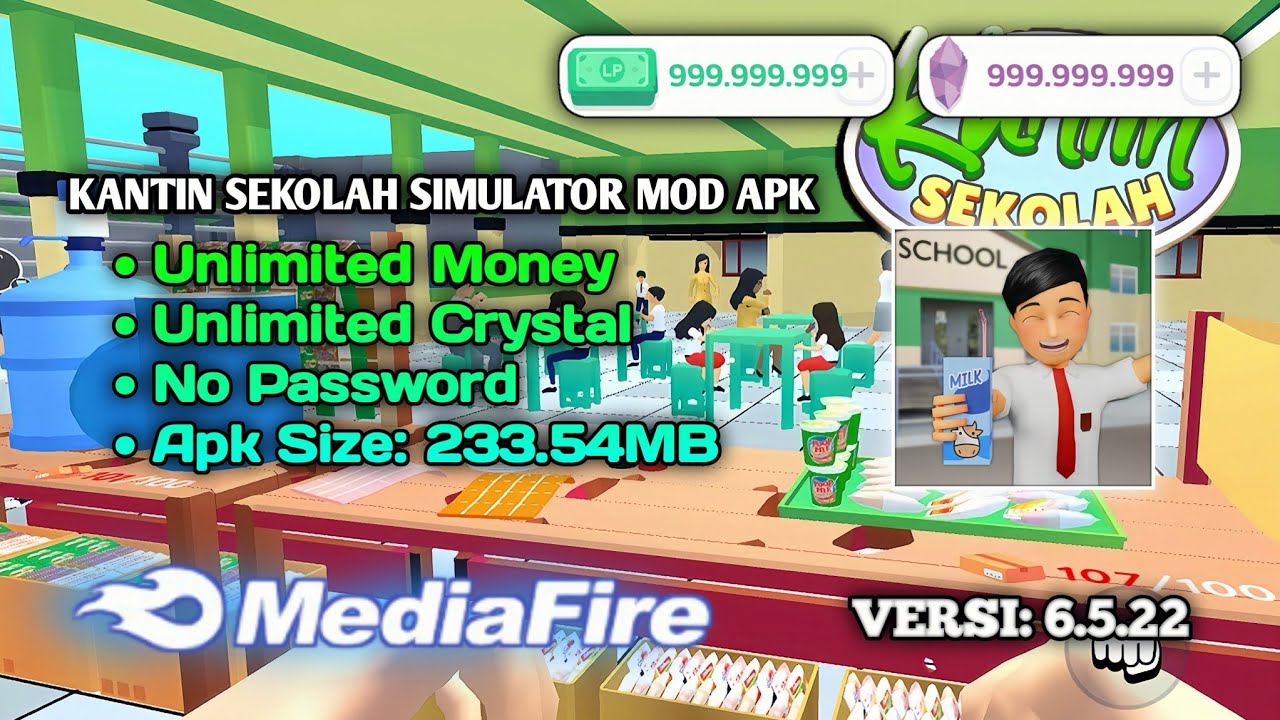 Cara Download Kantin Sekolah Simulator Mod Apk Versi 6.5.22 || mod game - kantin sekolah simulator