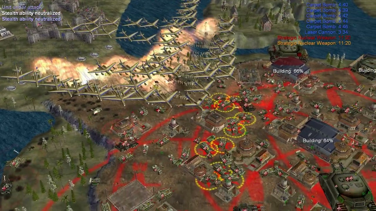 INSANE Carpet Bomb Horde Nuked the Entire Map! 💥✈️🔥 | Apocalyptic Mod – Generals Zero Hour