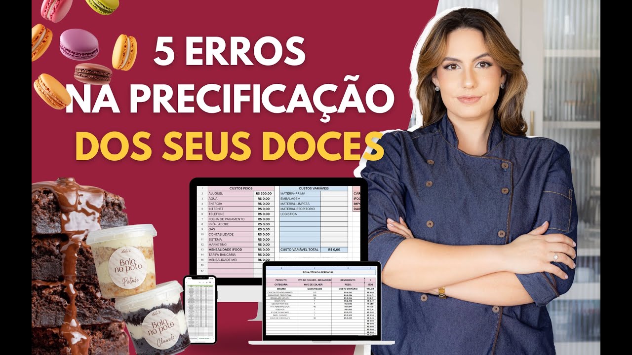 5 ERROS NA PRECIFICAÇÃO DOS SEUS DOCES QUE TE DÃO PREJUÍZO!