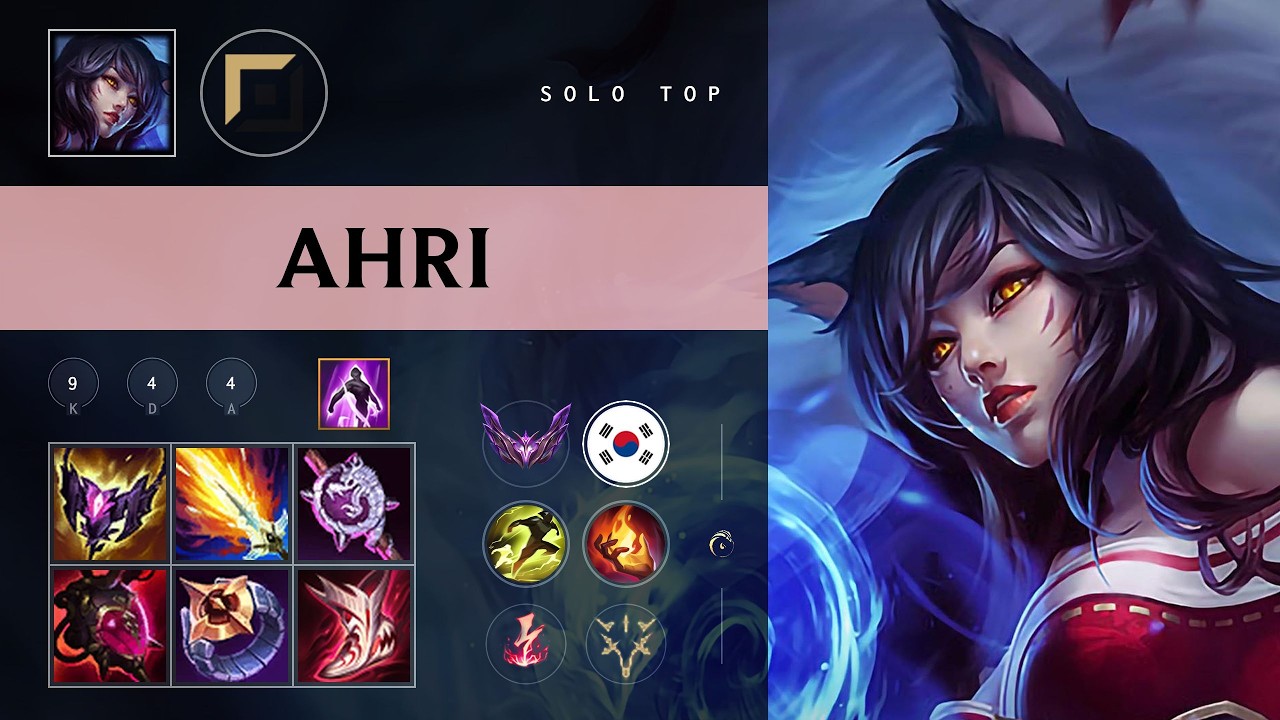 Ahri Top vs Yone - KR Master Patch 26.09