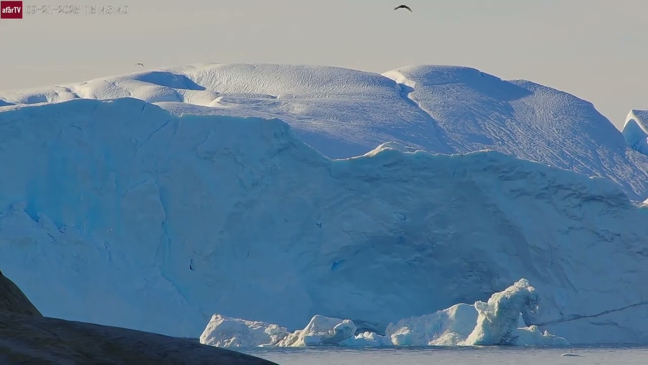 Giant Iceberg Breaks Off Ilulissat Glacier | Greenland’s Icefjord September 21, 2025