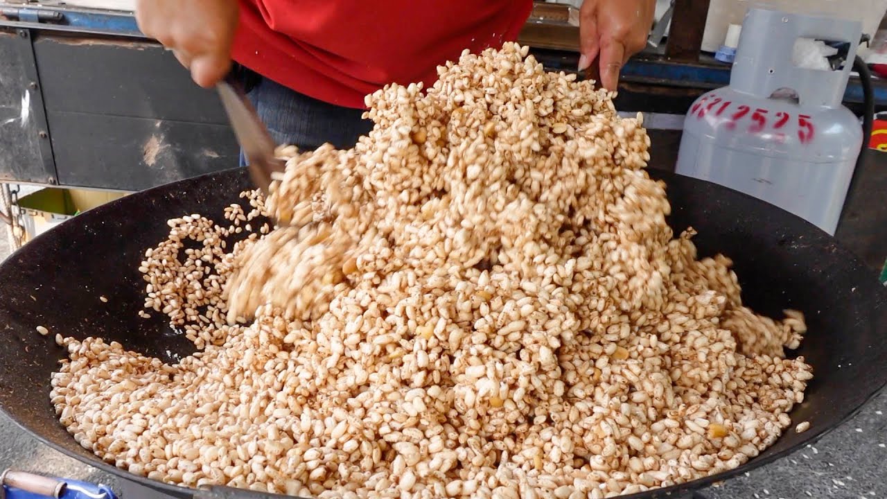 Crispy Puffed Rice Treats Making Master / 爆米香達人(合利米香王) - Taiwan Street Food