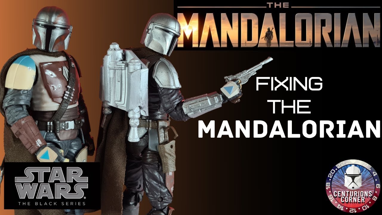 Star Wars The Black Series  Fixing The Mandalorian Beskar Armour 6 Inch Action Figure Tutorial