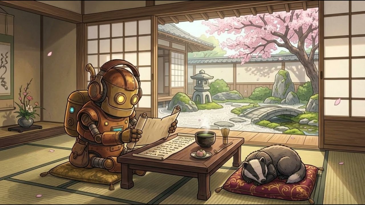 Beyond Lofi: Japanese Tea Ceremony Vol. 1 🏮 Cybernetic Focus Loop #lofi  #studymusic  #lofistudy