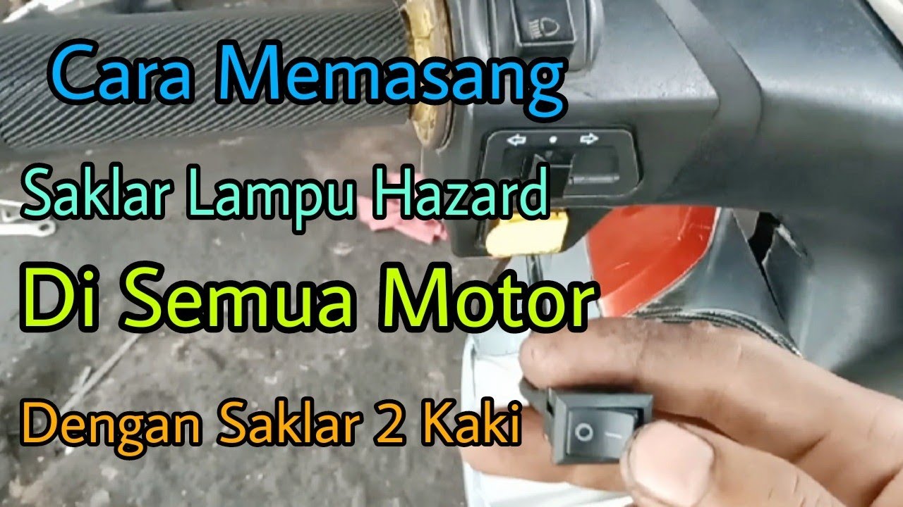Cara membuat Saklar Lampu Hazard / Lampu Darurat Supra X 125 @Asm Channel