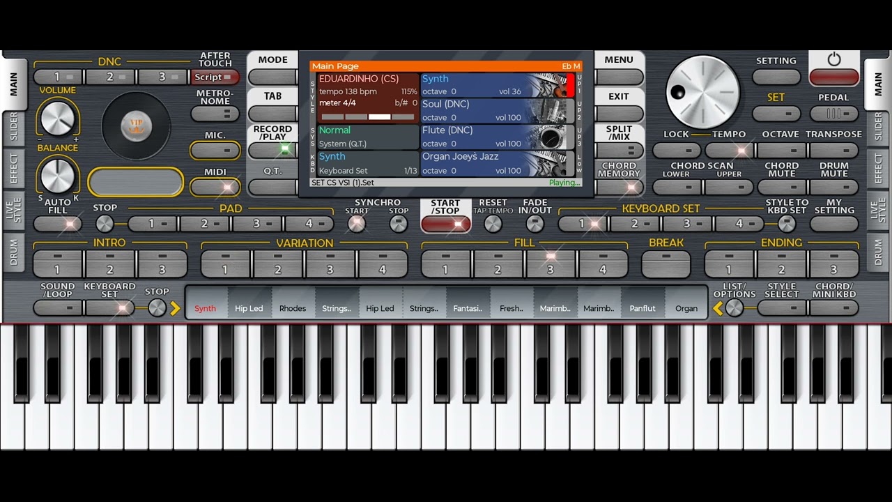 RITMO EDUARDINHO DOS TECLADOS GRÁTIS - PARA ORG - MUSIC STUDIO 