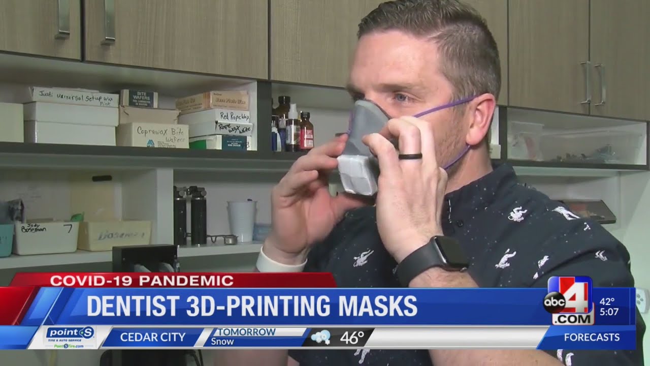 Utah dentist uses downtime to 3D print medical masks
