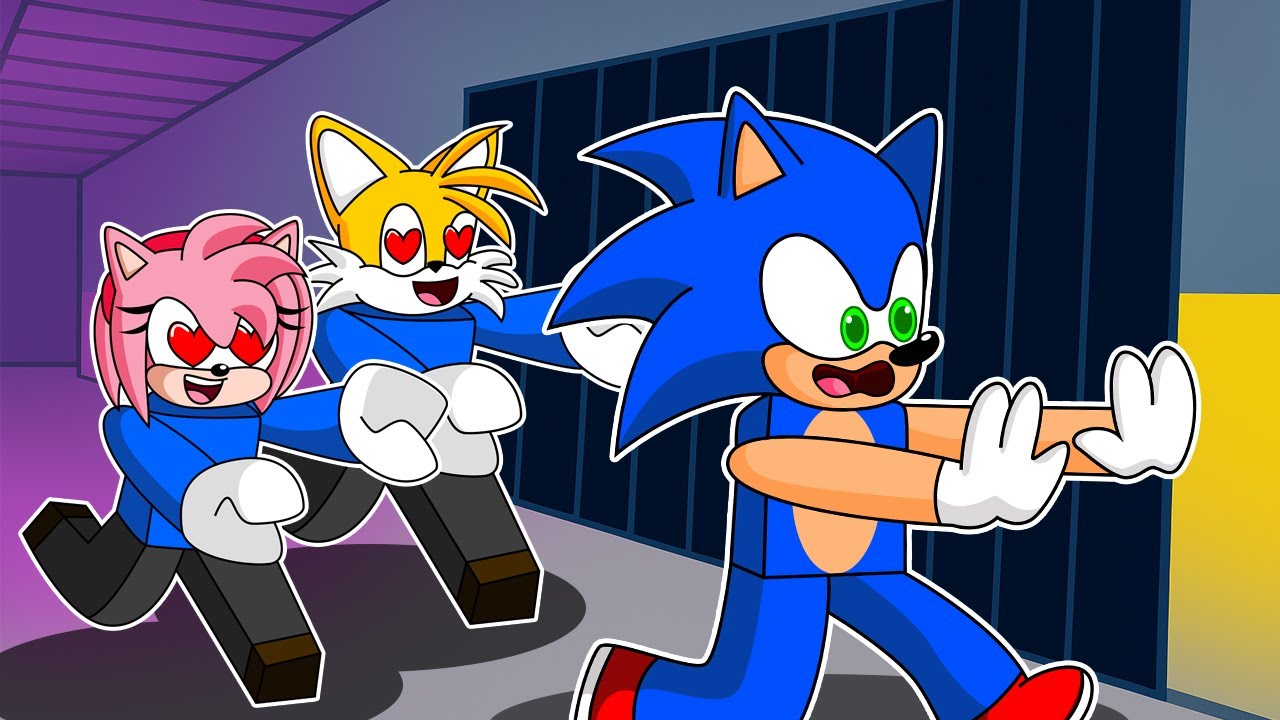 ¡Escapo de La Prision de MIS FANS LOCAS en Roblox! (SONIC en ROBLOX)