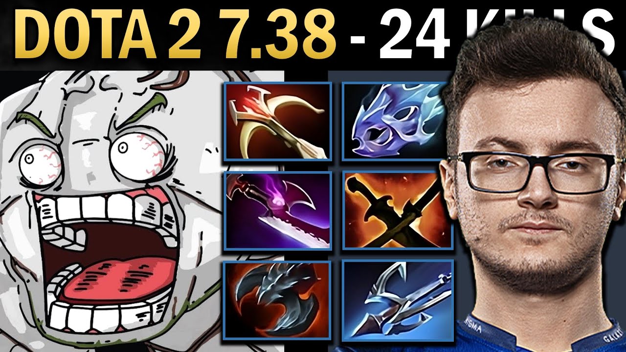 Tiny Gameplay Miracle with 24 Kills and Harpoon - Dota 7.38