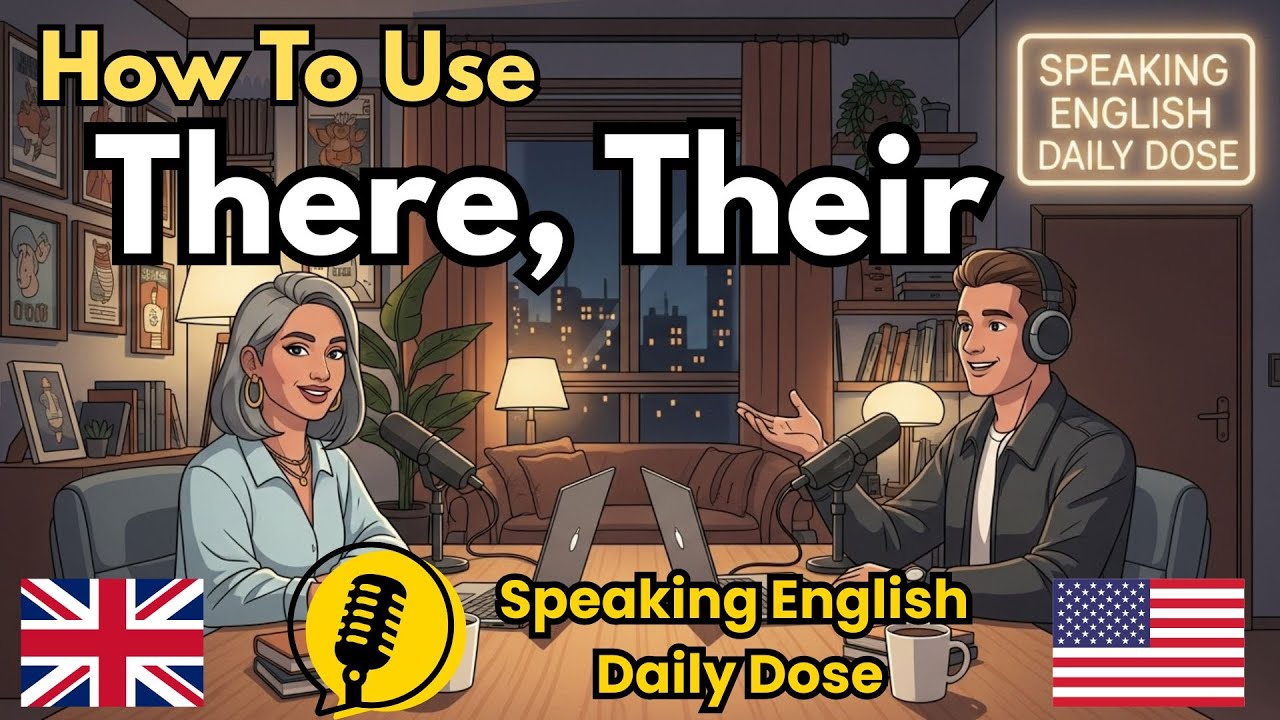 How to use “There” and “Their” in English | English Conversation Practice