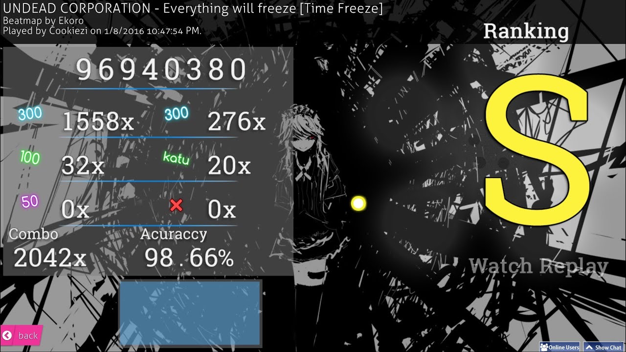 Cookiezi - Everything Will Freeze [time Freeze][650pp]