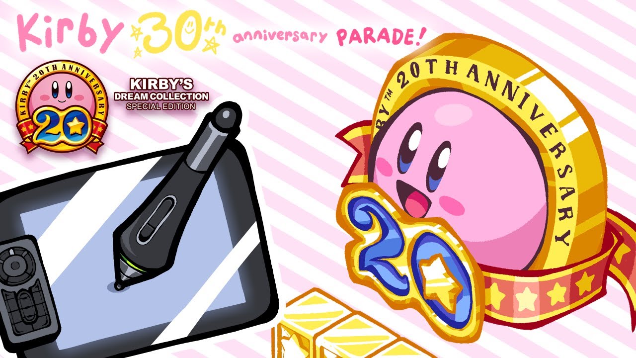 Kirby 30th Anniversary Parade [Kirby's Dream Collection] - Time-Lapse Drawing #Kirby30