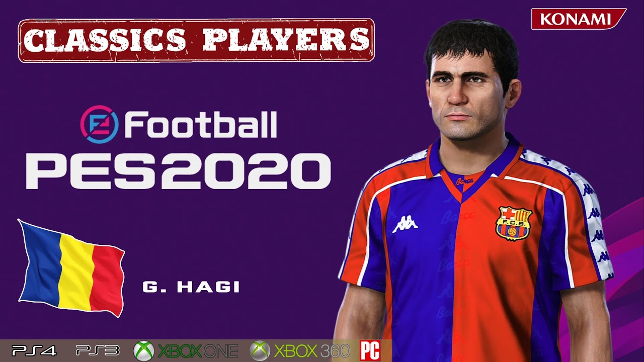 G. HAGI face+stats (Classics Players) How to create in PES 2020