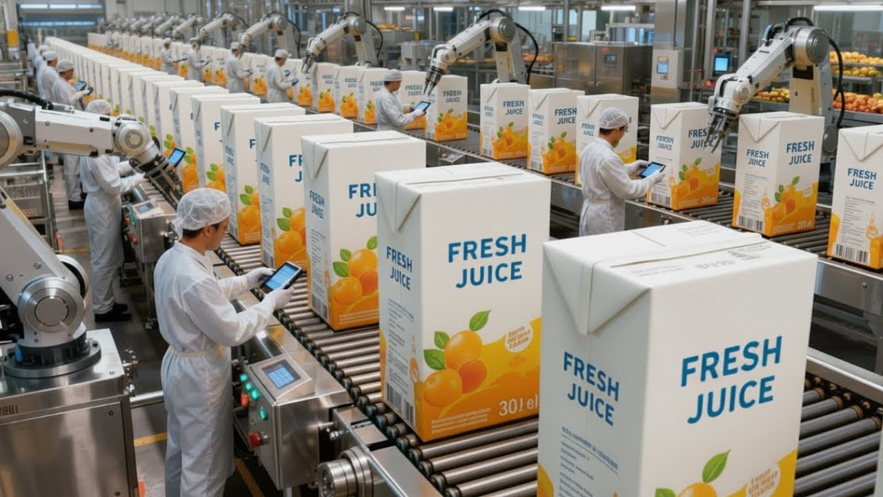 Inside the International Paper Factory: From Wood Pulp to Aseptic Juice Carton Packaging