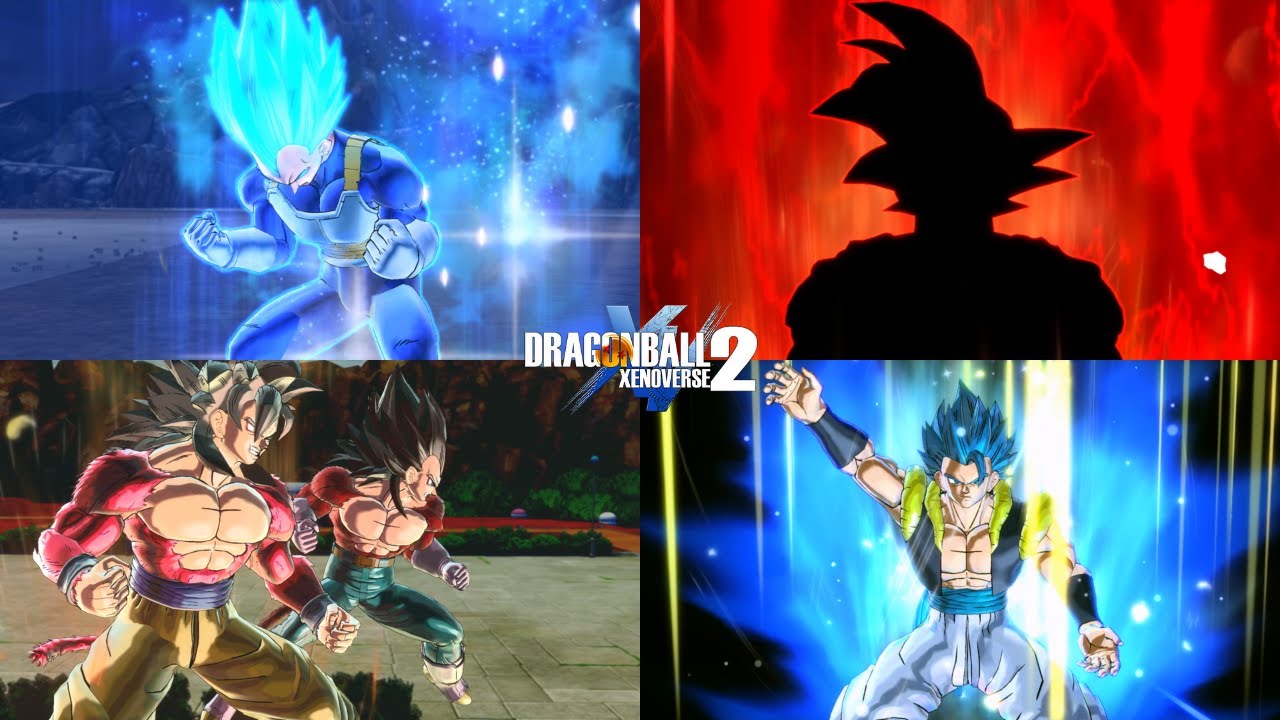 Goku & Vegeta All Anime Best Custom Transformations + Fusions | Dragon Ball Xenoverse 2 Mods