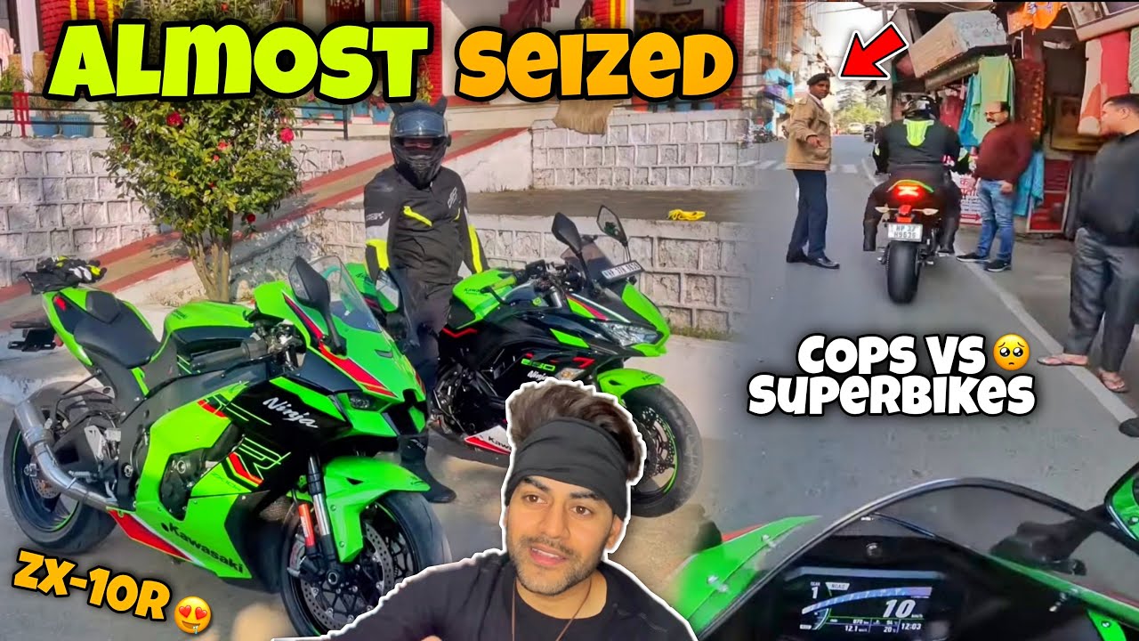 Cops Almost Seized Our Superbikes Today 🥺💔 || Epic Superbikes Reactions😍 ||