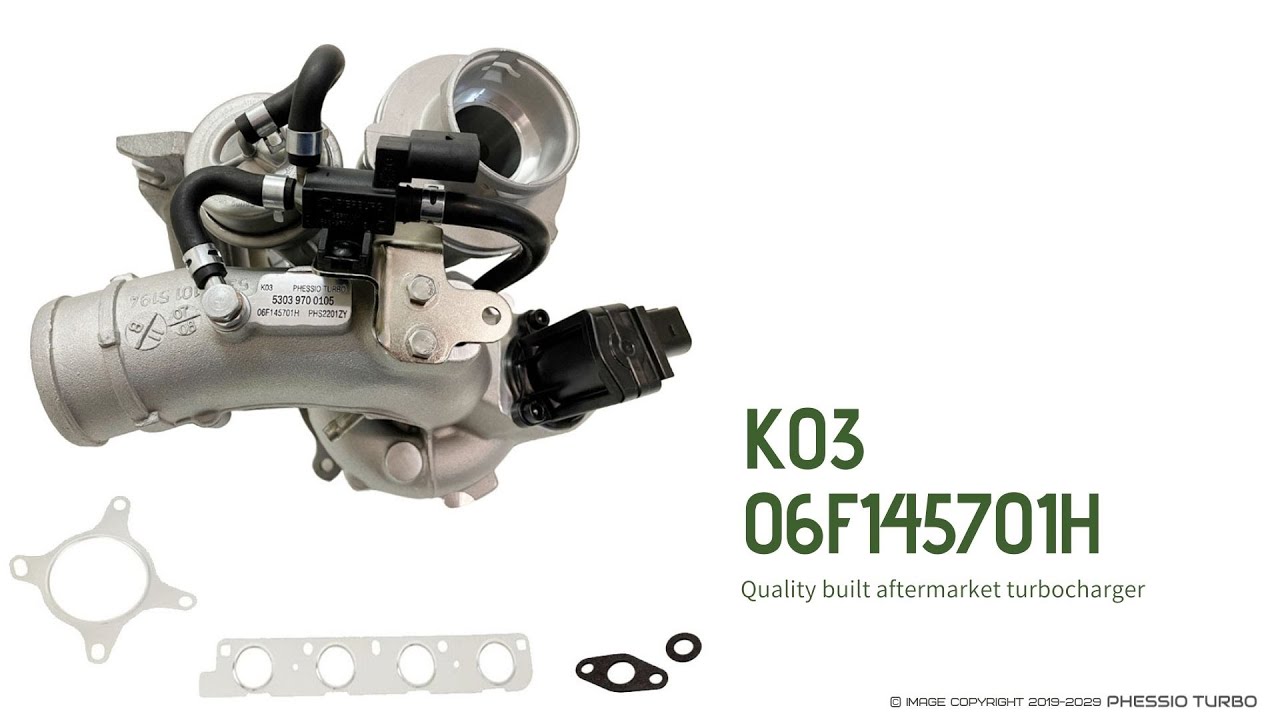 06F145701H K03 53039700105 Turbocharger For 2.0 TFSI Audi A3, Golf V, Passat, Octavia, Altea