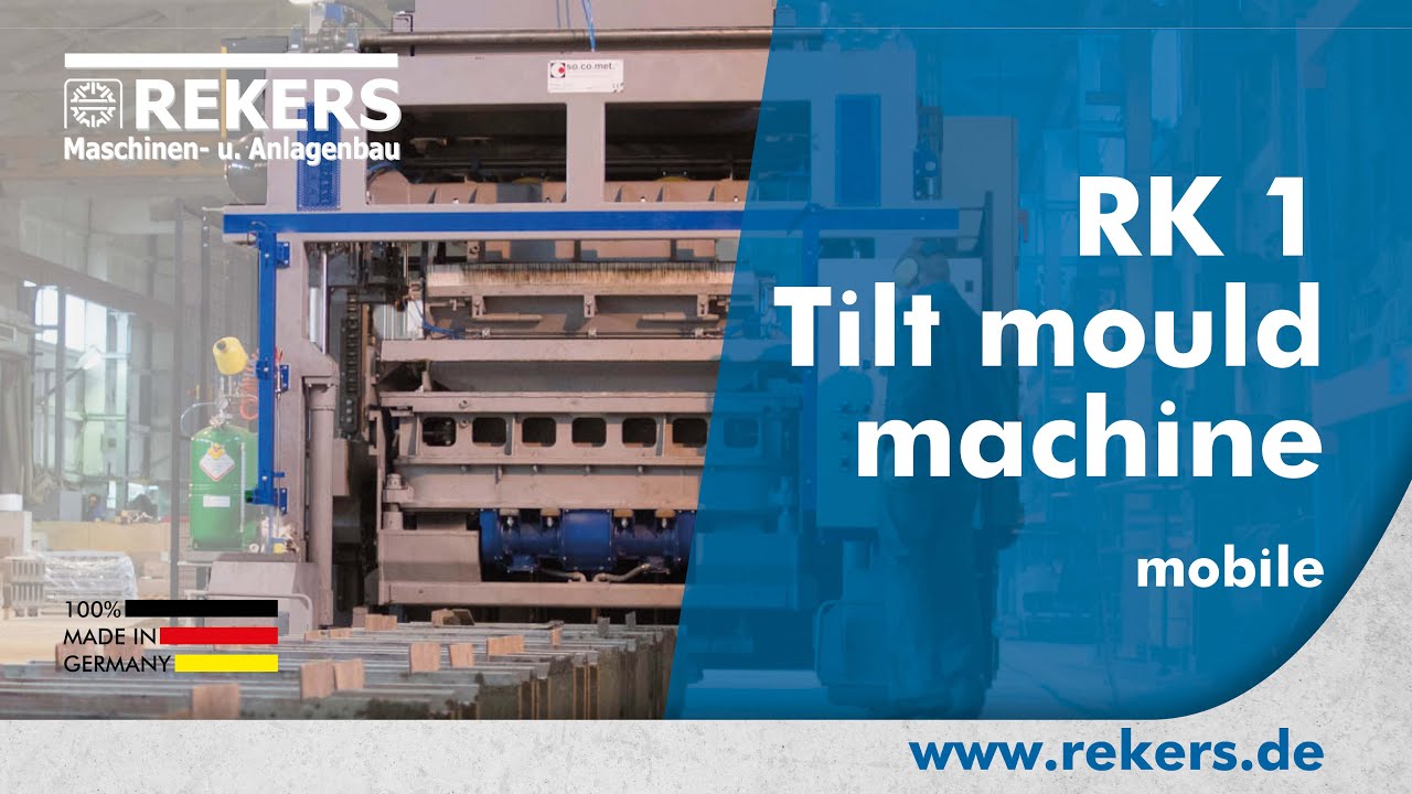 REKERS Tilting vibro-press RK1 mobile / REKERS Kippformmaschine RK1 mobile Ausf&uuml;hrung