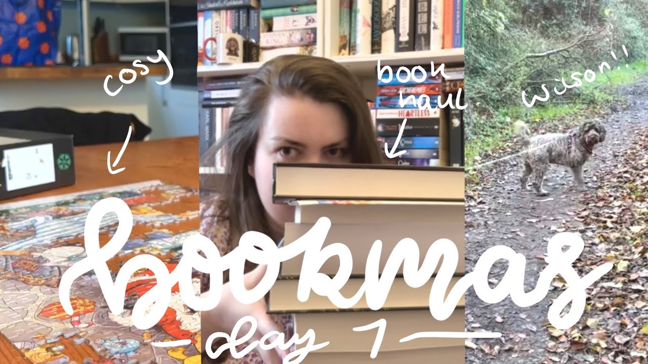 a mini book haul and cosy jigsaw puzzling 🌸📚 | bookmas day 1
