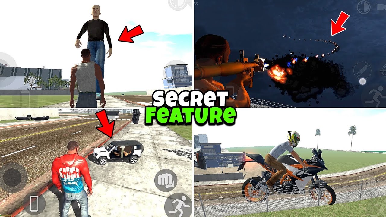 Hidden Secret Feature in Indian Bikes Driving 3D | Unlimited RPG+Giant NPC Cheat Code | Indian Bikes