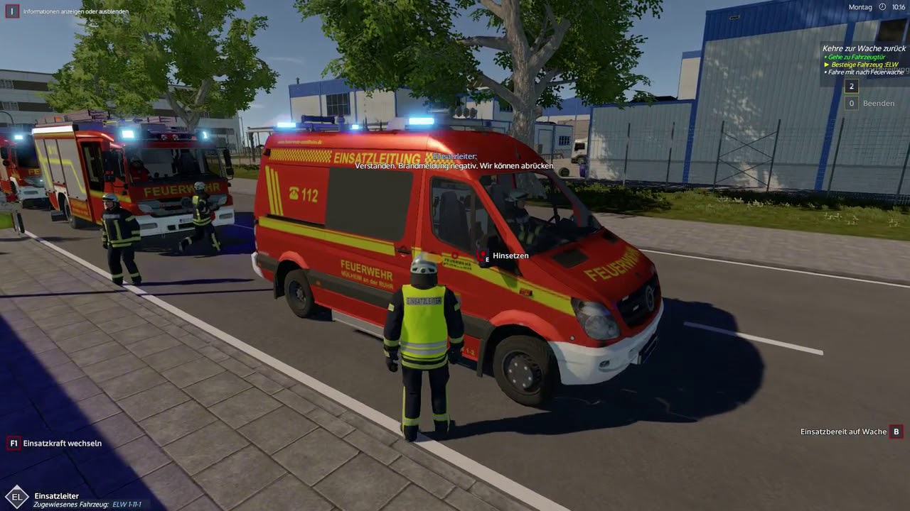 112 Feuerwehr Simulator Melderalarm/Ölspur
