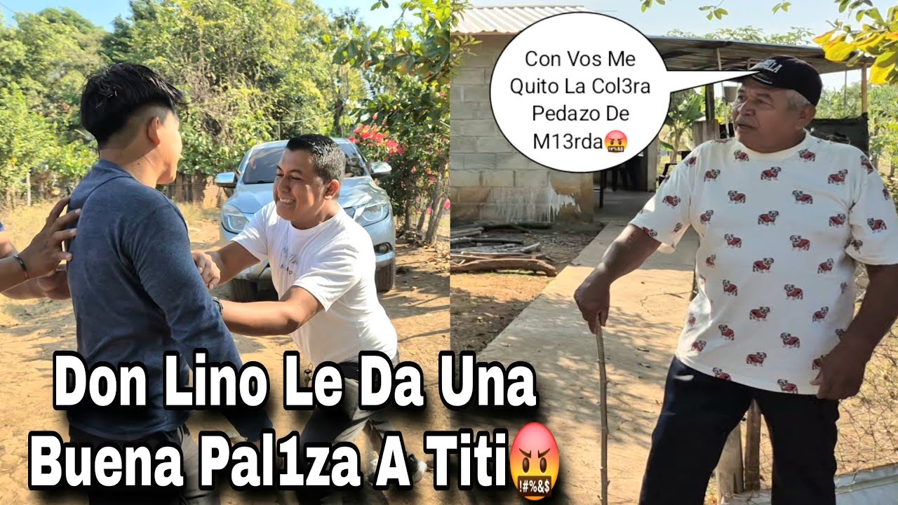 DOn Lino Con Un  Garrote En Mano Bien Enpvtado, Agarra Peor Que Piñara A Titi Hasta Hoy Aparecio🤬