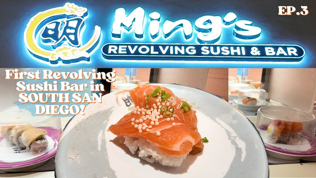 San Diego's Newest REVOLVING SUSHI Spot?! |  EP.3 Trying Random Food Spots We've Never Heard Of
