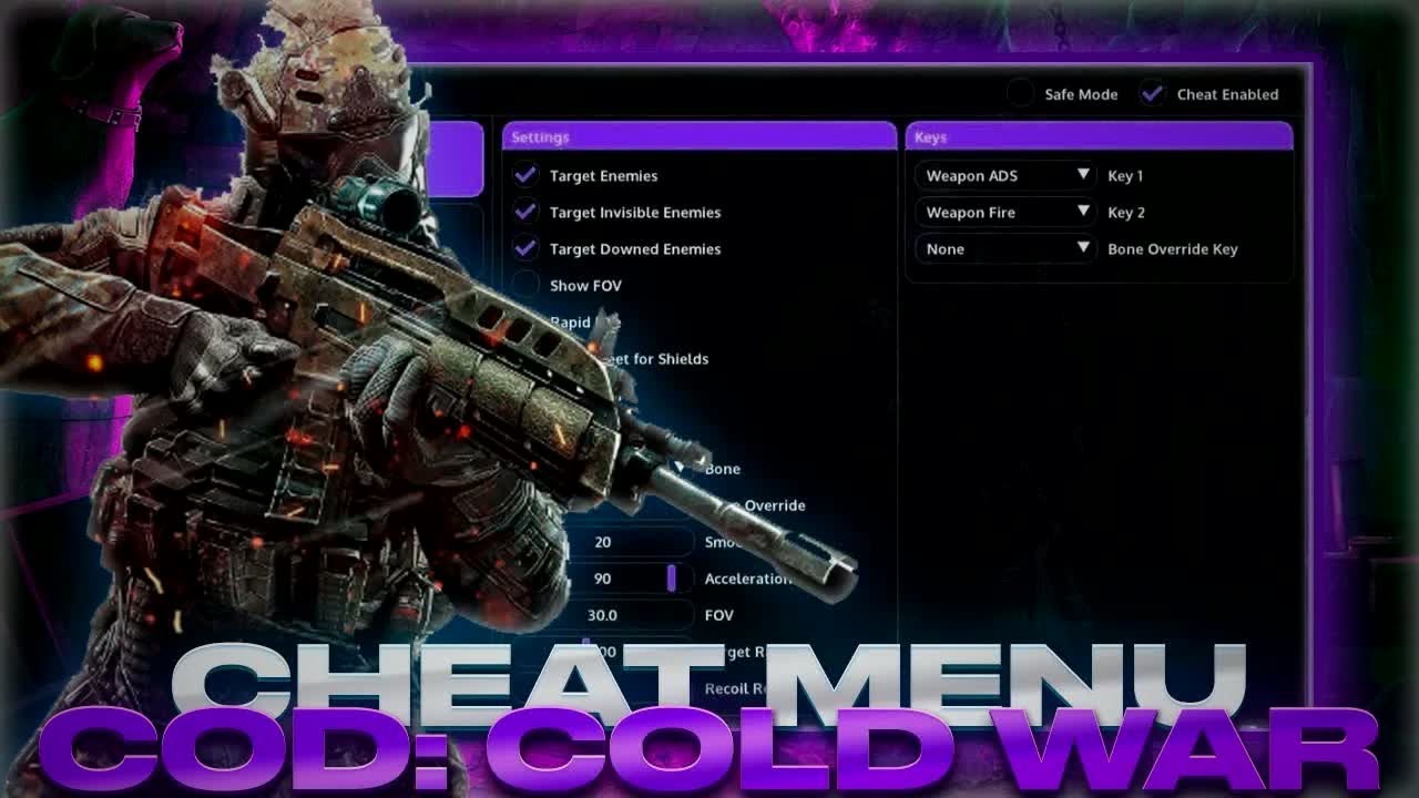 [NEWEST] COD: Cold War - Cheat Menu | Divine Cheat For COD:CW | Many Functions | FREE COD HACK MENU