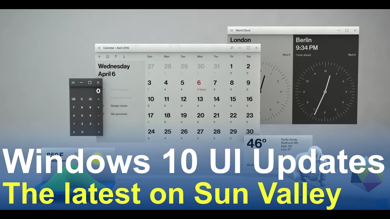 Windows 10: The New UI Updates