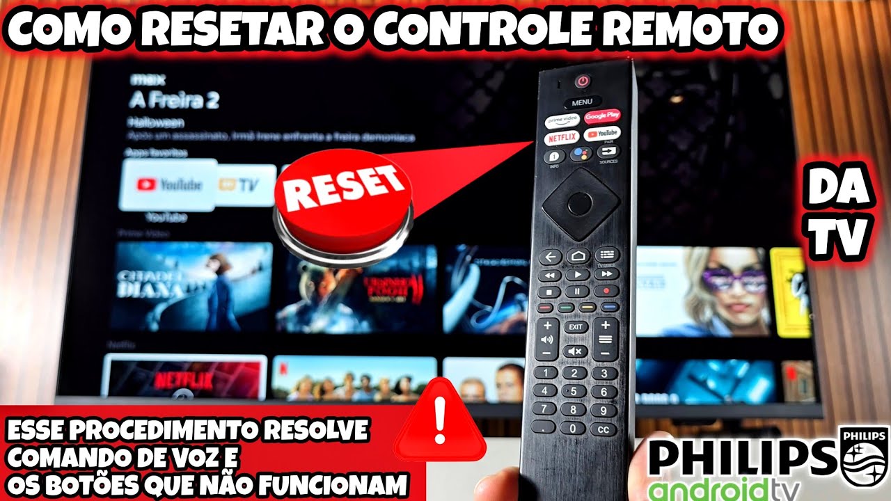 COMO RESETAR O CONTROLE REMOTO DA TV PHILIPS ANDROID | 2026