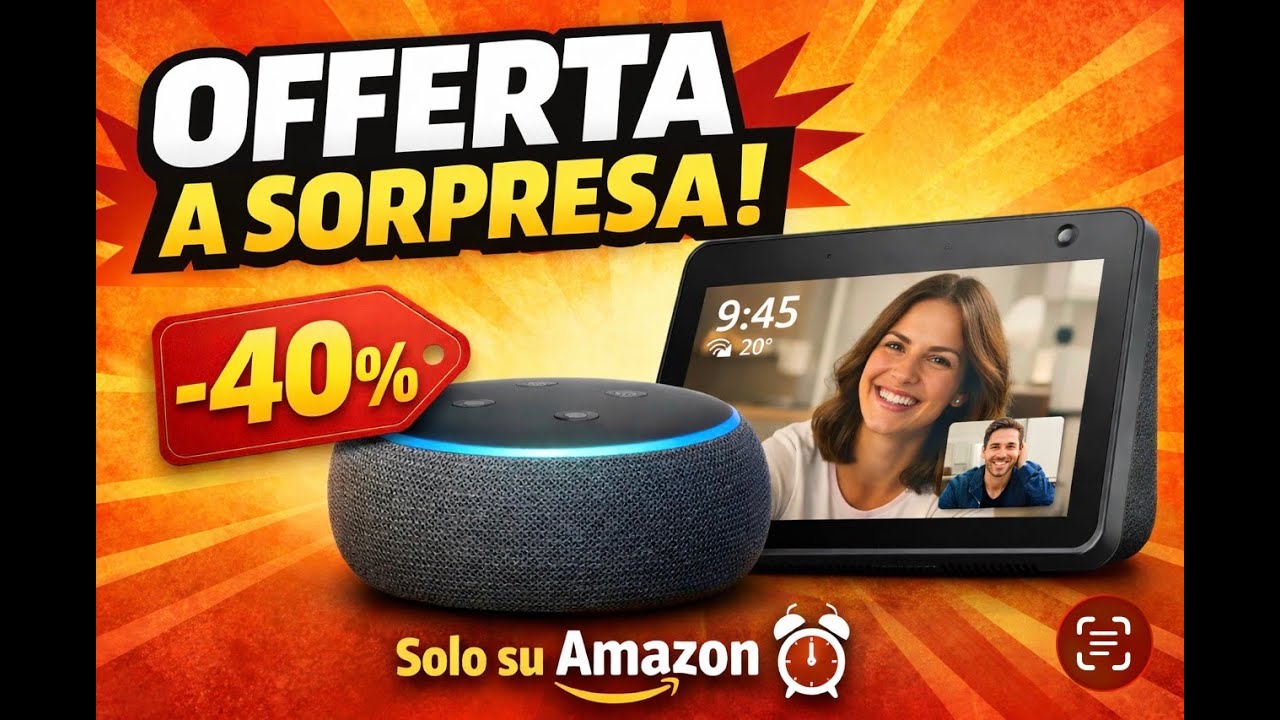 Offerte Lampo AMAZON: Echo in Sconto a Sorpresa!