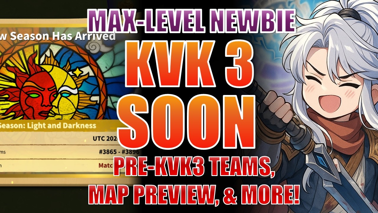 We Are Teamed with 3869 Again!? Our KvK 3 Allies, KvK3 Map Preview! | Max-Level Newbie