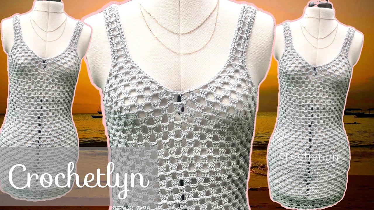 HOW TO CROCHET/ BIKINI COVER UP/ CROCHETLYN