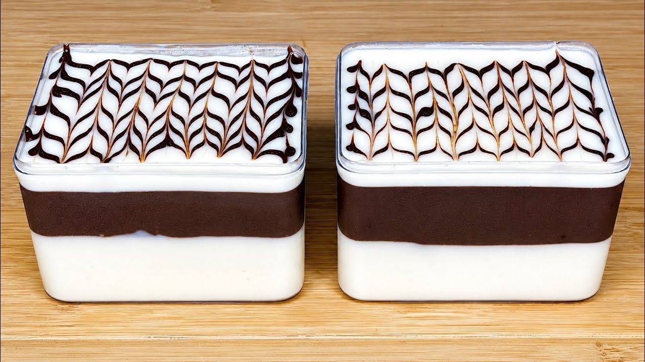 Vancho Pudding Recipe | Vanilla Chocolate Pudding Dessert Recipe | Eggless Dessert
