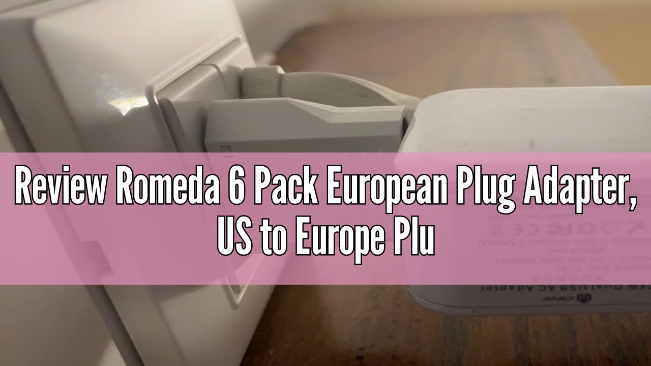 Review Romeda 6 Pack European Plug Adapter, US to Europe Plug Adapter, European Adapter Type C Plug