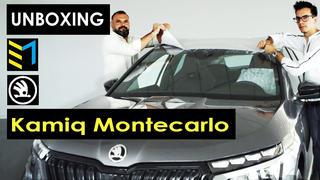 UNBOXING SKODA KAMIQ MONTECARLO , ASMR