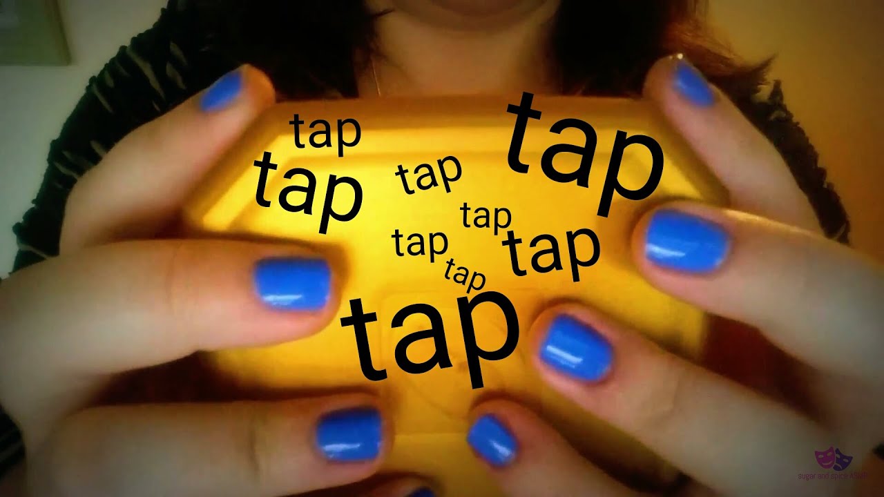 ASMR: FINGER tapping on lids, PLUS a bit sticky fingers (no nails, no talking)