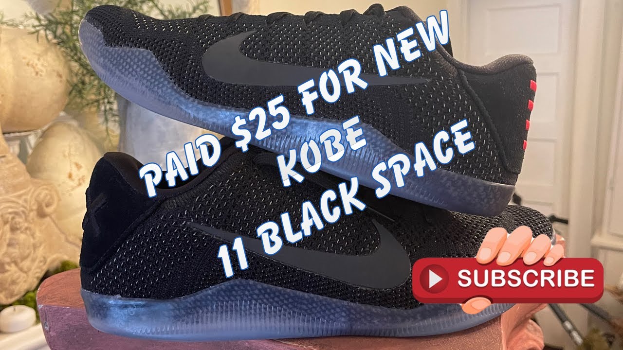 Kobe 11 black space за 25 долларов, новые #перепродажа #ebay #блошиныйрынок #sneakerhead #электро...