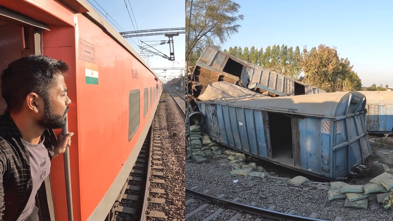 Train accident Caught Live | Agra to Delhi by Train | harry's vlogs