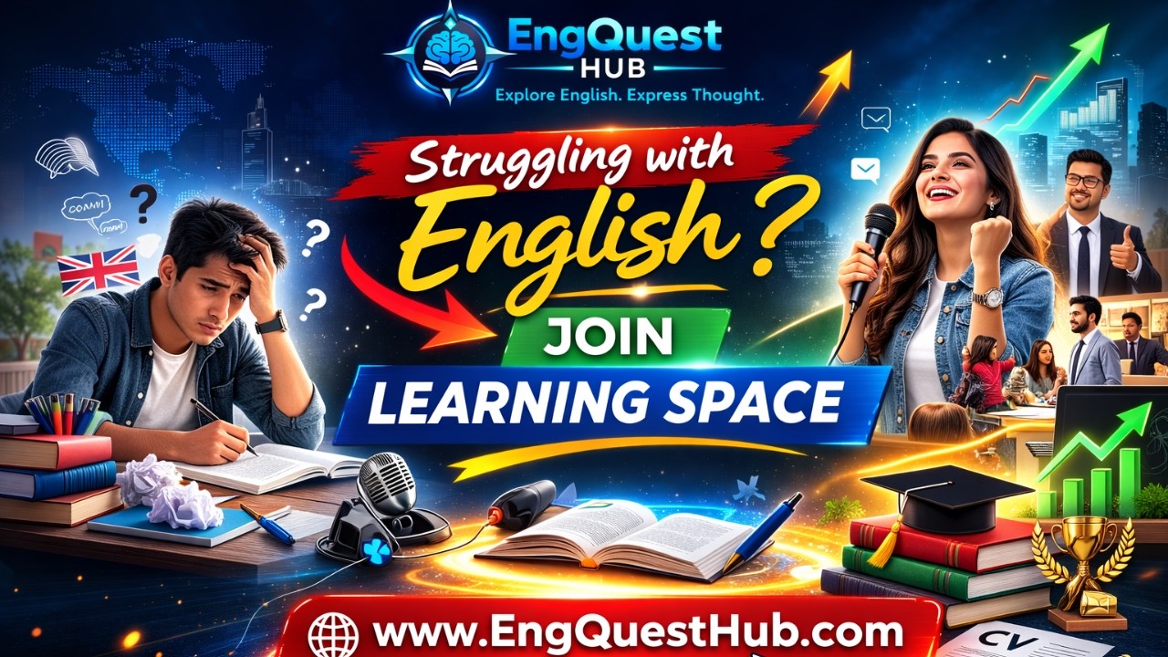 Can’t Speak English Confidently? | Transform Your Skills with EngQuest Hub Learning Space