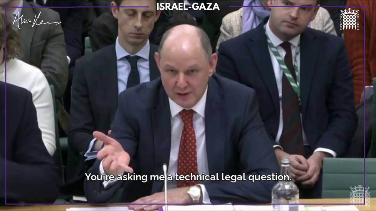 Alicia Kearns MP asks Sir Philip Barton whether Israel has an obligation to provide access to water