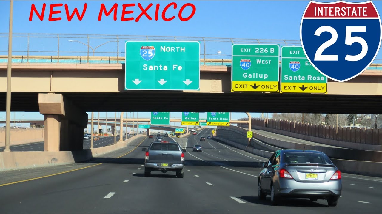 Interstate 25 - New Mexico (Exits 215 to 460) northbound